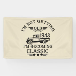 Personalisierten fünfundsiebzig Vintagen 75. Gebur Banner