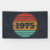 Personalisierten fünfzig Vintagen 50. Geburtstagsp Banner (Horizontal)