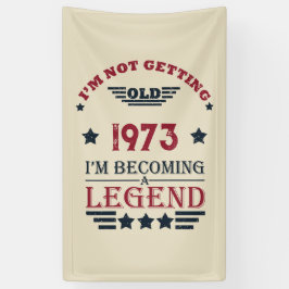 Personalisierten fünfzig Vintagen 50. Geburtstagsp Banner