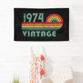 Personalisierten fünfzig Vintagen 50. Geburtstagsp Banner (Insitu)