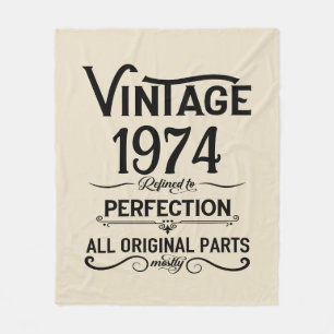 Personalisierten fünfzig Vintagen 50. Geburtstagsp Fleecedecke