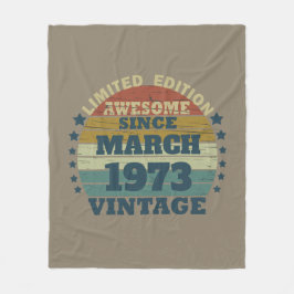 Personalisierten fünfzig Vintagen 50. Geburtstagsp Fleecedecke