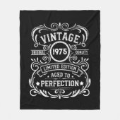 Personalisierten fünfzig Vintagen 50. Geburtstagsp Fleecedecke (Vorderseite)