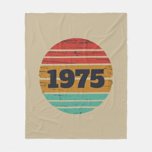 Personalisierten fünfzig Vintagen 50. Geburtstagsp Fleecedecke (Vorderseite)