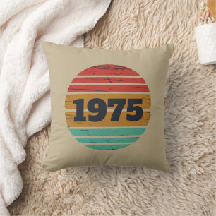 Personalisierten fünfzig Vintagen 50. Geburtstagsp Kissen