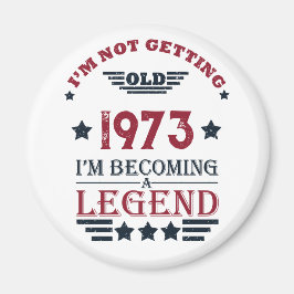 Personalisierten fünfzig Vintagen 50. Geburtstagsp Magnet