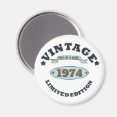 Personalisierten fünfzig Vintagen 50. Geburtstagsp Magnet (Vorderseite/Rückseite)