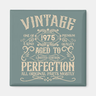 Personalisierten fünfzig Vintagen 50. Geburtstagsp Magnet