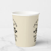 Personalisierten fünfzig Vintagen 50. Geburtstagsp Pappbecher (Rechts)