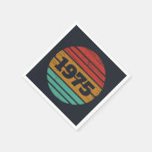 Personalisierten fünfzig Vintagen 50. Geburtstagsp Serviette (Ecke)