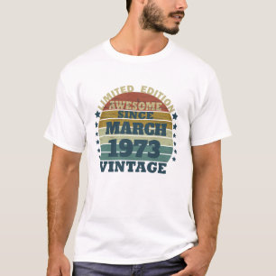 Personalisierten fünfzig Vintagen 50. Geburtstagsp T-Shirt