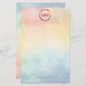 🏳️ 🌈 Personalisierten Gay Pride Geometrische � Briefpapier (Vorne/Hinten)