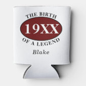 Personalisierten Geburtstagsgeburt eines legendäre Dosenkühler (Vorderseite)