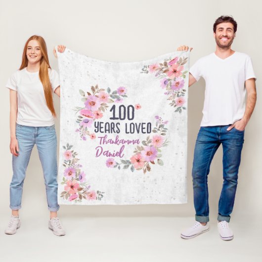 Personalisierten Geburtstagsgeschenke für Frauen, Fleecedecke (Beispiel)