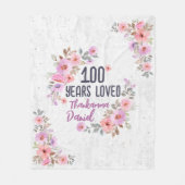 Personalisierten Geburtstagsgeschenke für Frauen, Fleecedecke (Vorderseite)