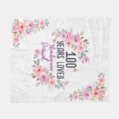 Personalisierten Geburtstagsgeschenke für Frauen, Fleecedecke (Vorderseite (Horizontal))