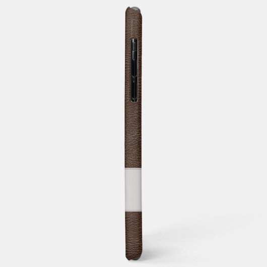 Personalisierten Imitat Braunleder Case-Mate iPhone Hülle (Hinten/Links)