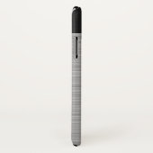 Personalisierten Imitat Edelstahl und Schwarz Case-Mate iPhone Hülle (Hinten/Rechts)