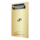 Personalisierten Imitat Goldelegante Monogramm-Vor Mini Klemmbrett (Gewinkelt2)