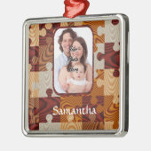 Personalisierten Imitat Holzspäne Ornament Aus Metall (Links)