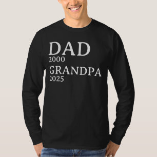 Personalisierten Jahre Vater Großvater Custom T-Shirt