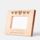 Personalisierten Niedlichen fünf Herzen Geätzte Rahmen (Links)