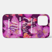 Personalisierten Philippinen 4:13 Bibelverse Case-Mate iPhone Hülle (Rückseite (Horizontal))