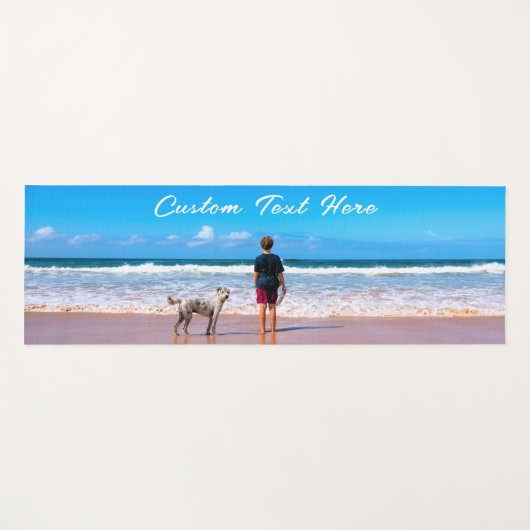 Personalisierten Sie Ihr Foto Yoga Mat mit Text Yogamatte (Vorderseite (Horizontal))