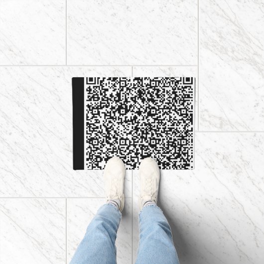 Personalisierten Sie Ihre QR Code Scan Info Doorma Fußmatte (Indoor)