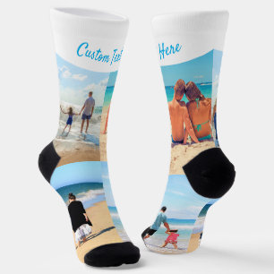 Personalisierten Sie Ihren eigenen Fotocollage-Soc Socken