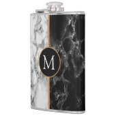 Personalisierten Sie Ihren Letter Marble Flask Flachmann (Links)