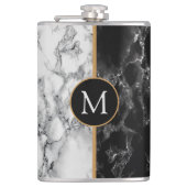 Personalisierten Sie Ihren Letter Marble Flask Flachmann (Vorderseite)