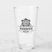 Personalisierten Trauzeuge Bestman Groom Pint Glas (Vorderseite)