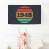 personalisierten Vintagen 75. Geburtstag Banner (Insitu)