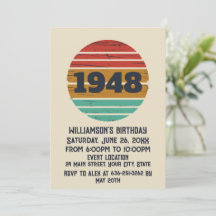 Personalisierten Vintagen 75. Geburtstag
