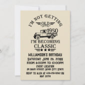 Personalisierten Vintagen 75. Geburtstag Einladung (Vorderseite)