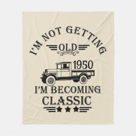 Personalisierten Vintagen 75. Geburtstag Fleecedecke