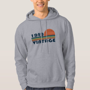 Personalisierten Vintagen 75. Geburtstag Hoodie