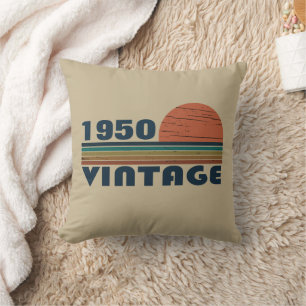 Personalisierten Vintagen 75. Geburtstag Kissen