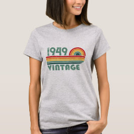 Personalisierten Vintagen 75. Geburtstag T-Shirt