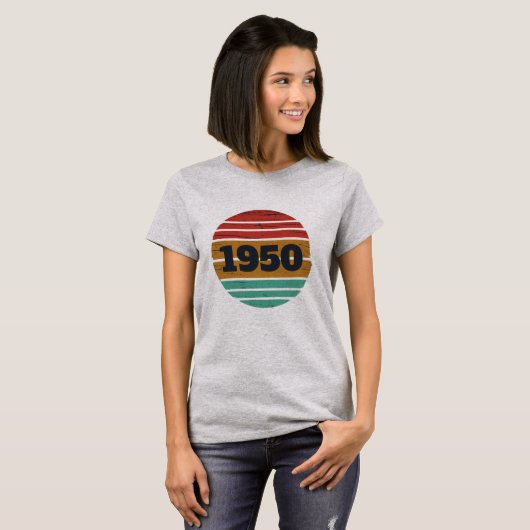 Personalisierten Vintagen 75. Geburtstag T-Shirt (Vorne ganz)