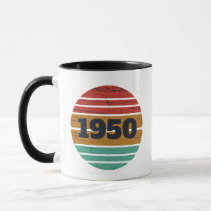 Personalisierten Vintagen 75. Geburtstag Tasse