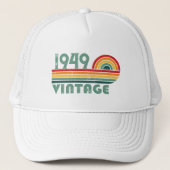 Personalisierten Vintagen 75. Geburtstag Truckerkappe (Vorderseite)
