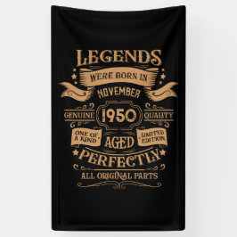 Personalisierten Vintagen 75. Geburtstag Whiskey T Banner