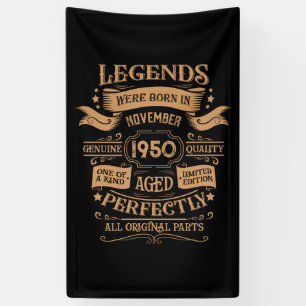 Personalisierten Vintagen 75. Geburtstag Whiskey T Banner