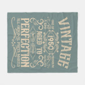 Personalisierten Vintagen 75. Geburtstag Whiskey T Fleecedecke (Vorderseite (Horizontal))