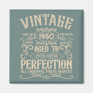 Personalisierten Vintagen 75. Geburtstag Whiskey T Magnet
