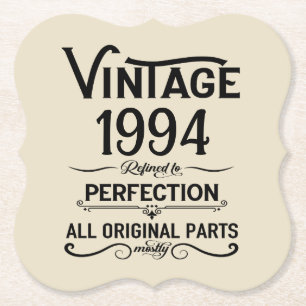 Personalisierten Vintagen Geburtstagsgeschenke sch Untersetzer