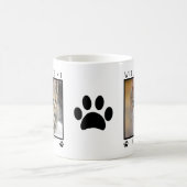 Personalisierten zwei Fotos Paw Prints Cat Foto Kaffeetasse (Mittel)