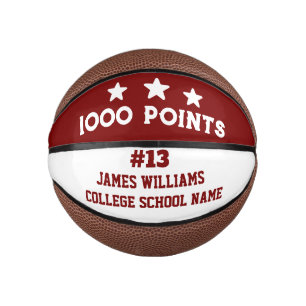 Personalisierter 1000 Punkte Marmor Geschenk für S Mini Basketball